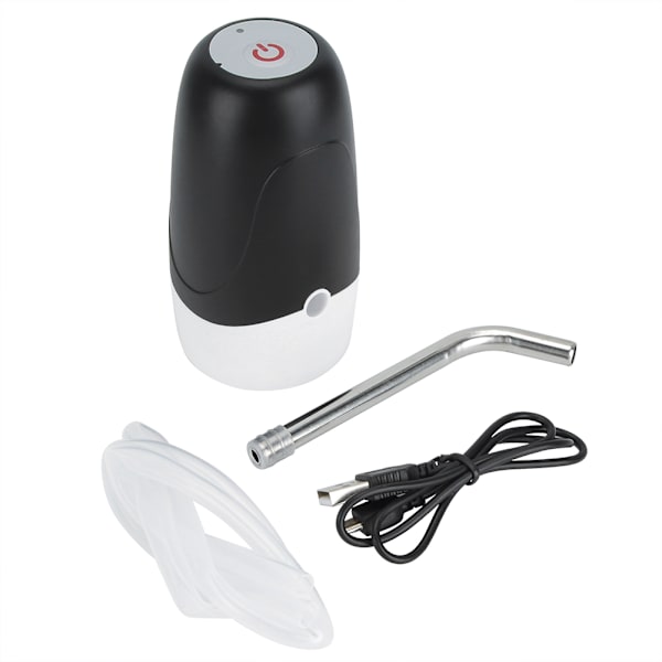 Bärbar elektrisk vattenpump dispenser dricksflaska Switch USB-laddning för HomeBlack