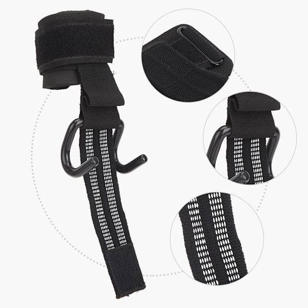 1 Par Træningshåndledsstropper Løft Pull Up Strap Kroge Vægtløftning Anti-Slip Greb Armbånd Power Training