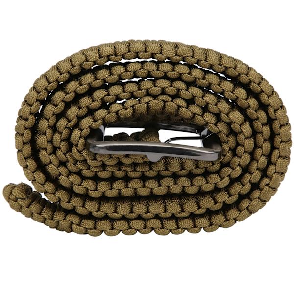 Paracord-vyö Käsin kudottu Seikkailu Villiys Selviytyminen Ulkoilu Vyöt Vyö (Vihreä)