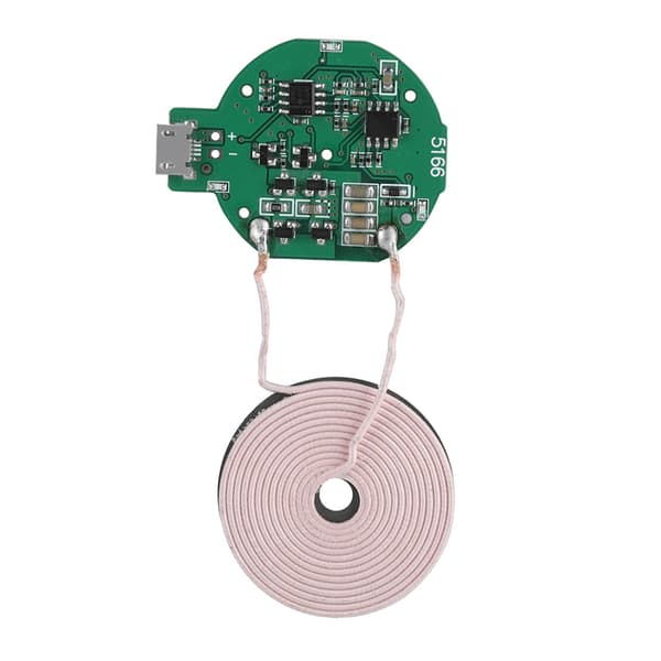 Effektiv Mini QI trådlös laddarmodul - 2-8 mm överföring