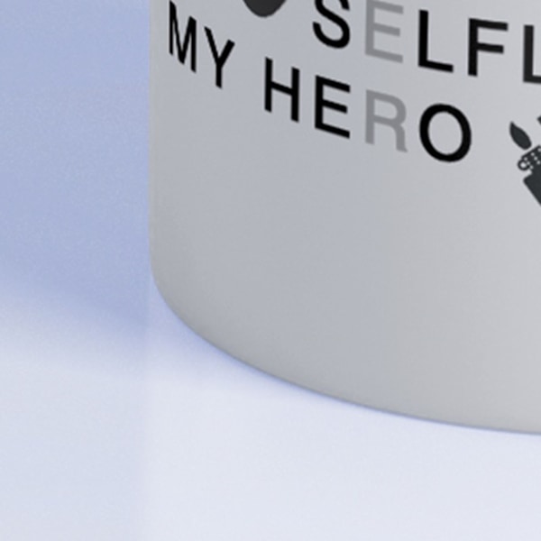 Word-keramisk krus Minimalistisk Word-kaffekrus med bred mund til spiltema 8,1x8,1x9,5 cm CCP322