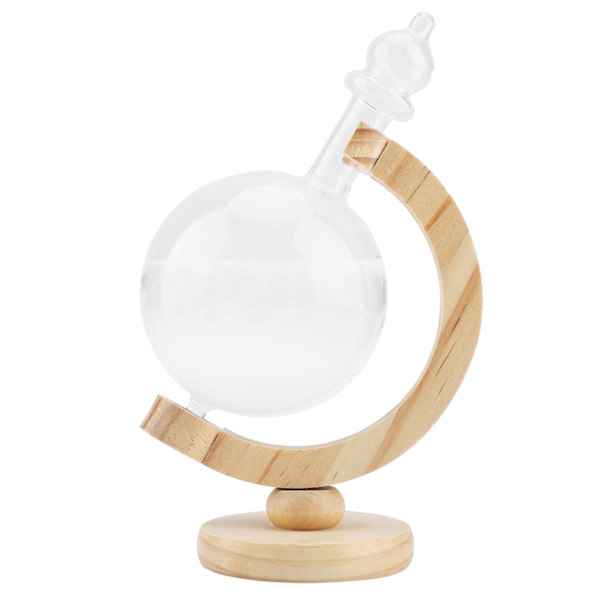 Storm Glas Creative Globe formad Storm Glasflaska Desktop Väderstation väderprediktor