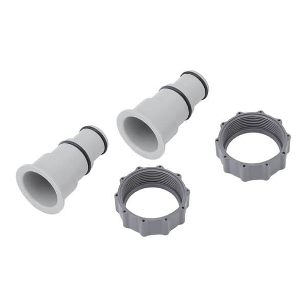 2 stk. erstatningsslange adapter Plastpooltilbehør til gevindforbindelsespumper 1,5 tommer 1,25 tommer slanger