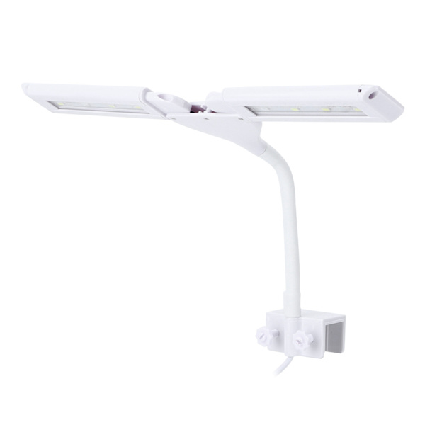Akvarie Klipslampe med Kontrolbryder USB-stik 4 Rækker Bredvinkel Akvarium LED-lys 100-240VEU-stik