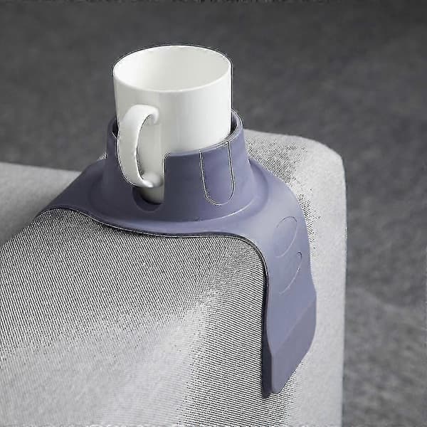 Silikone kopholder til lænestol, sofa, lænestol - den ultimative drikkevareholder til din sofa Gray