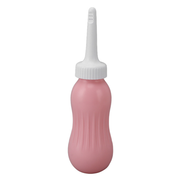 Bærbar Bidet Sprayer Heavy Injection 500ml Silikon Håndholdt Bidet Lavemang Pære for Kvinner Gravid Persika Rosa