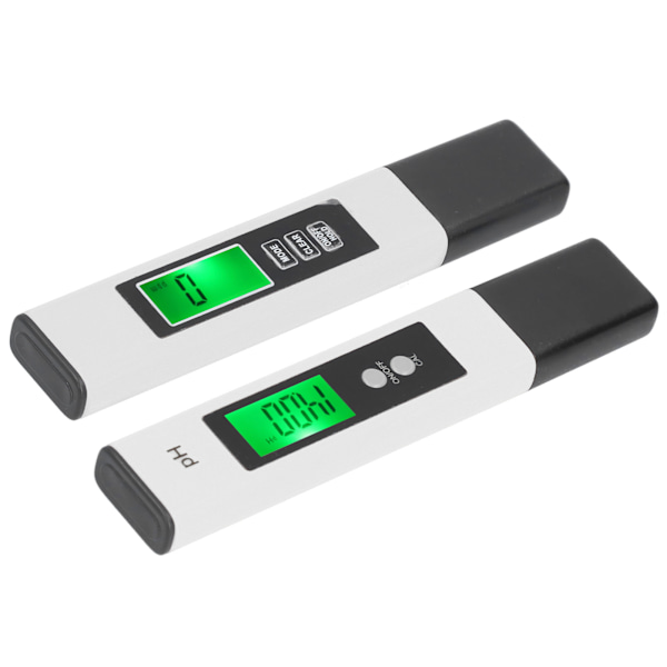 PH TDS Meter Combo 0,01pH Pen med høj præcision ±2 % aflæsningsnøjagtighed 3 i 1 EC temperaturmåler (A2(hvid) PH02SL(hvid))
