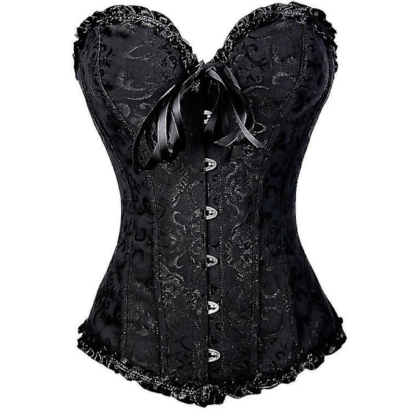 Gotisk Palads Korset Vest Shapewear XS Sort