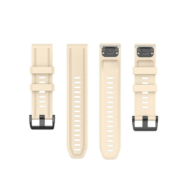 Til Garmin Fenix 6S Pro Pure Color silikone rem White