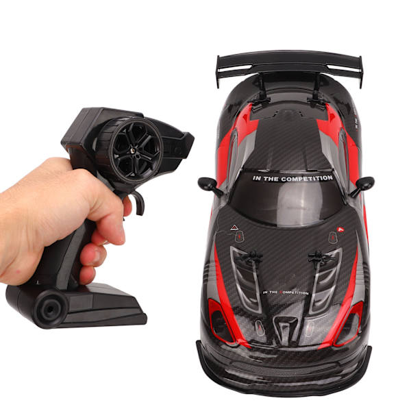 1/16 Nopeus RC-auto Nelivetoinen 2.4GHz Drifting RC-auto Yli 8-vuotiaille Ulkokäyttöön Musta ja Punainen