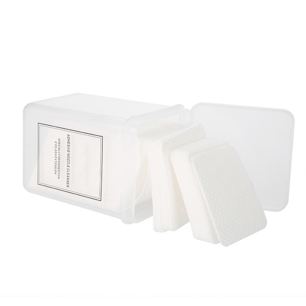 200 st/set Nagelbomullsdyna Papper Manikyr Polish Gel Remover Rengöringsmedel Torka luddfri bomullsdyna