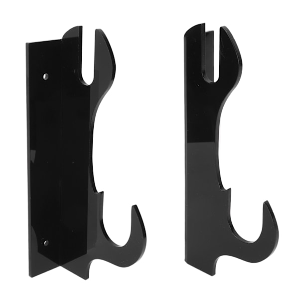 2 stk Samurai Knivholder Væghængt Samurai Sword Holder Sword Wall Display Rack Sort