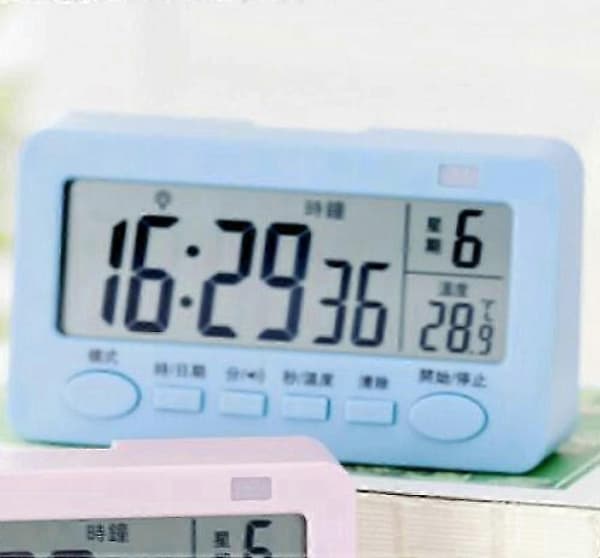 Digital køkkentimer, stort LED-display, høj alarm, intelligent timer til køkken og multifunktionel studentervækkeur. (Blå)