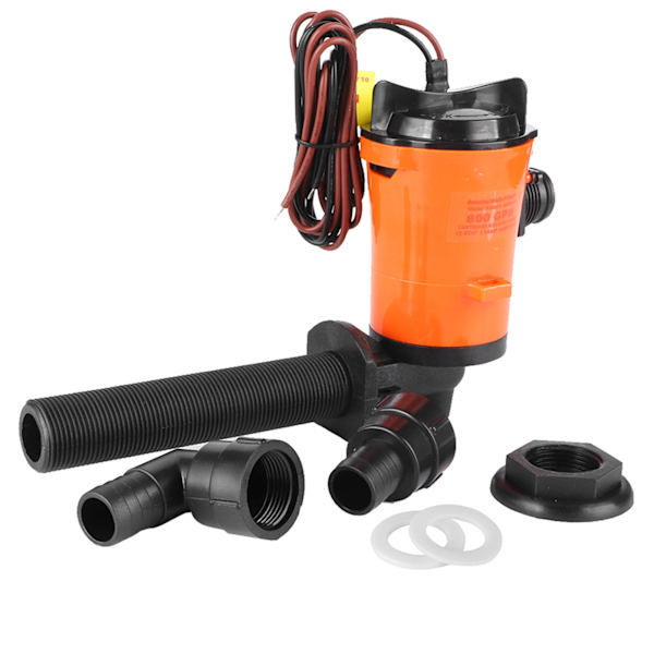 12V 800GPH Live Bait Tank Aerator Dränkbar patron Båtluftningspump Båttillbehör SFBPI-G800-05