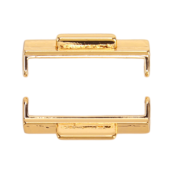 2st klockbandskontakt 22mm metallurbandskontakt Tillbehörsdel för FIT 2 guld