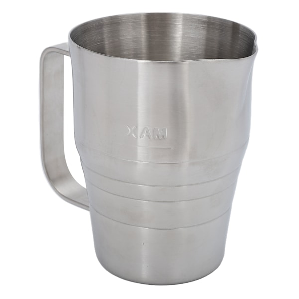 Melkeskummingkrus 700ml Hjemmesilverbestikk i rustfritt stål For tykk melkeskummingkrus Melkekaffemaker