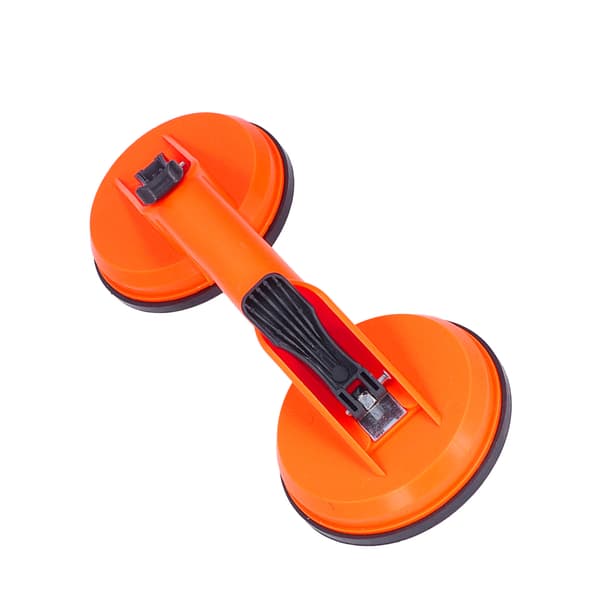 Suction Cup 2 Jaws Glass Remover Lifter Plastic Handle Rubber Pad Vacuum Plate Puller 100lb