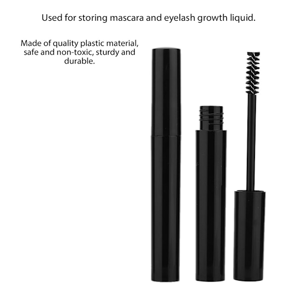 10 stk Tom Mascara Tube Sort Øjenvippevækst Væskebeholder Flaske Kosmetisk Værktøj 3ml