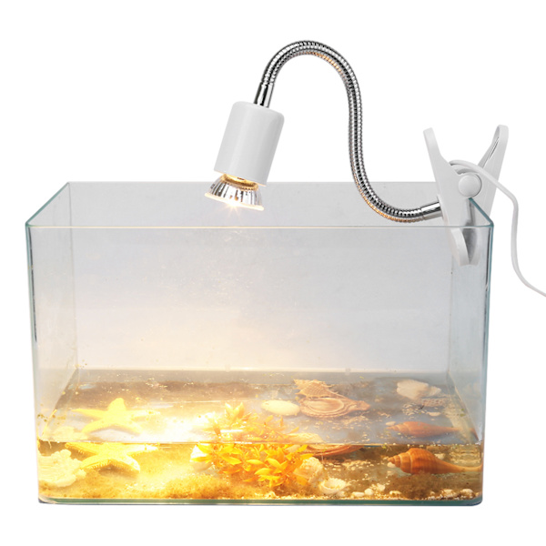 1 stk Ny 220-240V Varmelys Akvarium Varmelampe Tilbehør til Reptil Øgle Skildpadder (50W)
