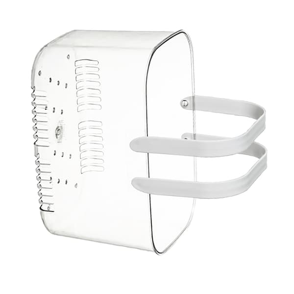 Clear Hand Basket Comfortable Handle Ventilation Holes Easy Access Versatile Fruit Storage Basket for Camping White