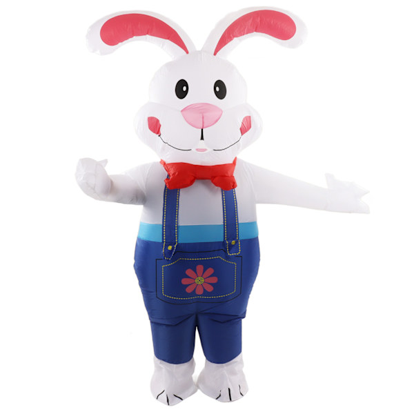 Påske Oppustelig Kanin Vandtæt Blow Up Bunny Party Kostume til Påskehavedekoration