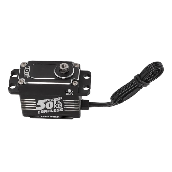 FLASH HOBBY Kjernefri Servo Høy Dreiemoment 50KG Programmerbar Vanntett RC Gear Styreservo for Robot 270° (±5°)
