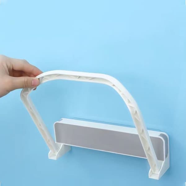 Bathroom Sink Storage Rack Drill-Free Grey Space-Saving High Load-Bearing Plastic Wall-Mounted Basin Stand for Toilets Kitchen