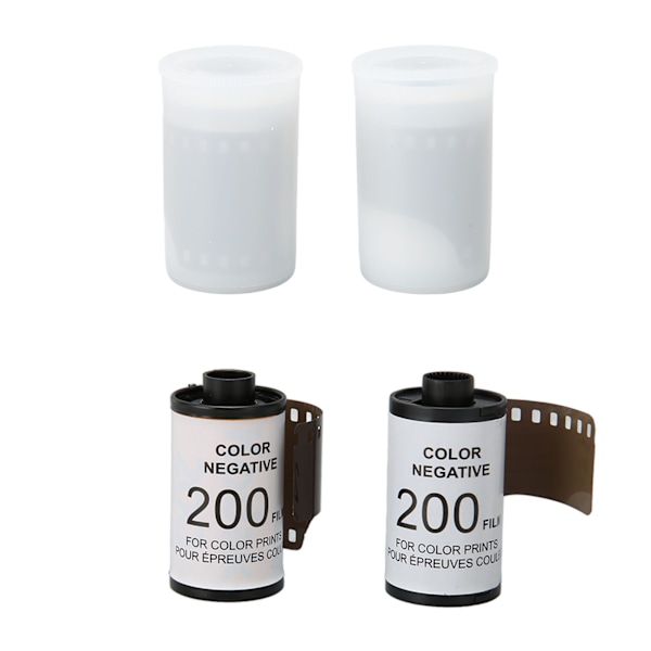 2 rullaa 35 mm:n kameran värifilmiä, 12 kuvaa per rulla, ISO 200 HD, vedenpitävä vintage-kameran värinegatiivifilmi 135-kameroille