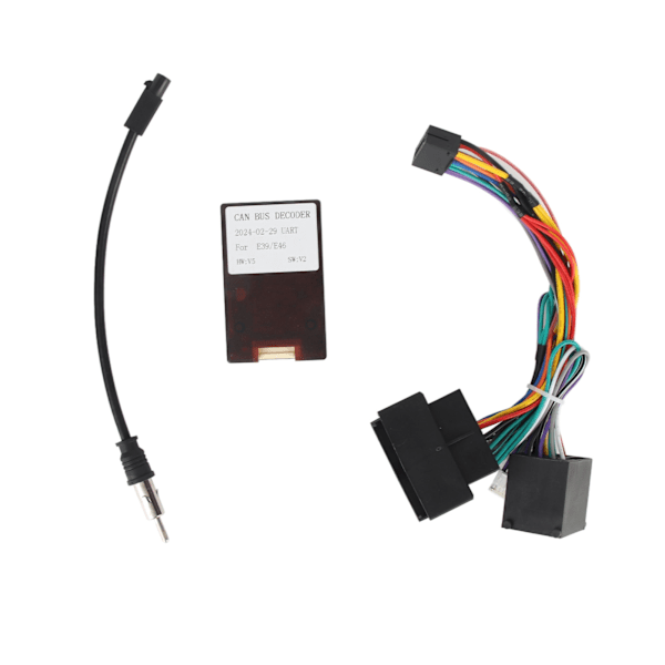 Auton virtajohtosarja Audio-kaapeliadapteri Canbus-laatikolla Korvaa F30/F10/X5/E46/E39/E53