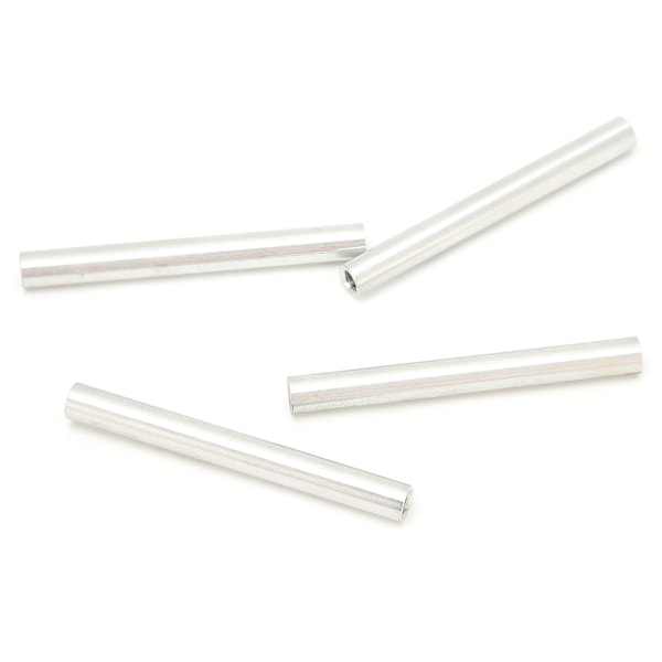 10 stk aluminiumslegering søjle rund indvendig gevind afstandsholder Beslag M4x0,7 mm lang 56 mm