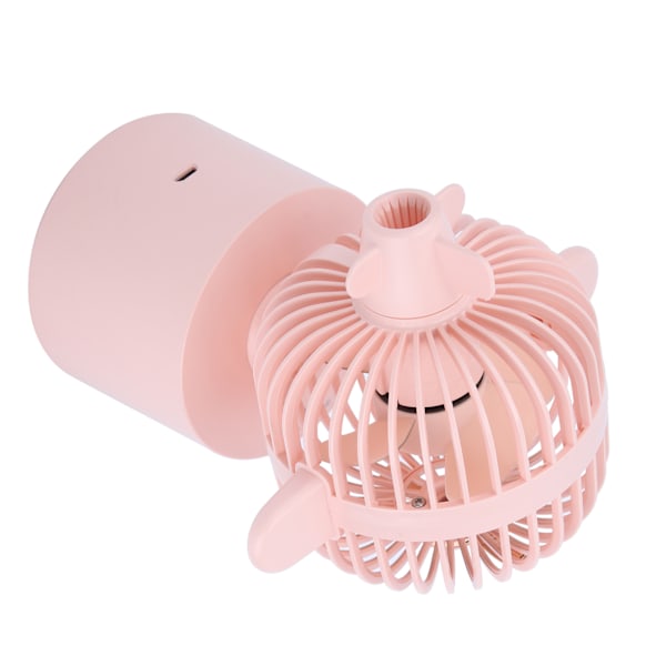 Oskilloiva tuuletin USB Ladattava Kannettava Pöytätuuletin Asuntolaan ja Toimistoon, Pinkki