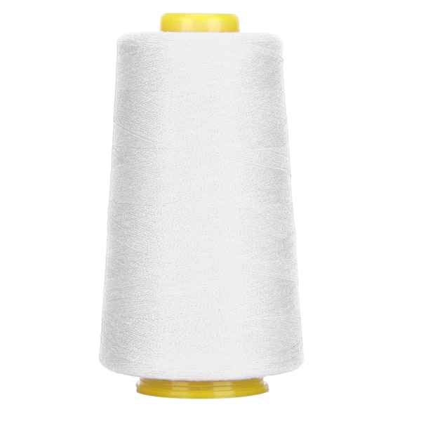 402 Polyester Sytråd 3000 Yards Håndsømsnor til DIY Håndværk Skrædderi Håndarbejde Hvid