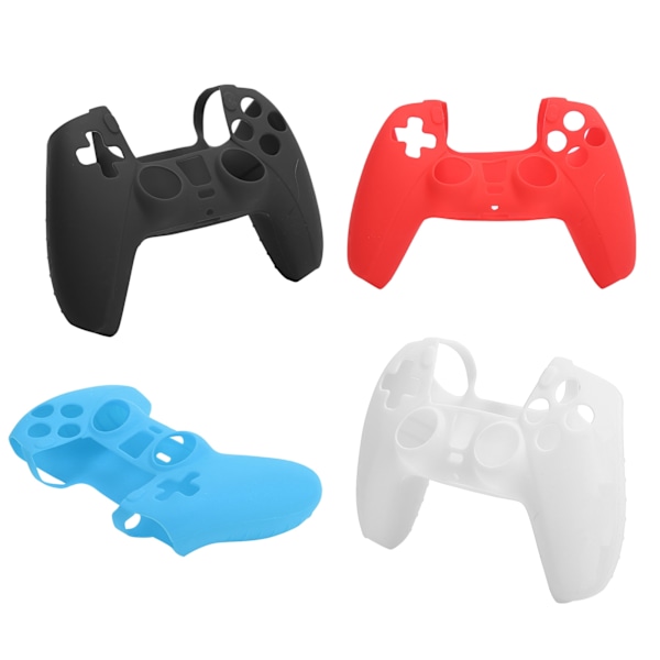 4 stk Spillkontroll Håndtak Silikon Deksel Beskyttende Hylster Tilbehør for PS5 Spillkonsoll