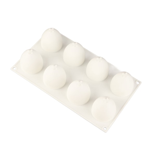 Æggeform kageform 8 hul silikoneform Non Stick DIY konditorivarer