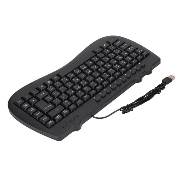 Stille og kompakt 95-tasters kablet mini USB-tastatur for stasjonær PC