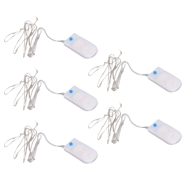 5st Mini LED-lampor Romantisk Elegant lättvikts DIY-tillverkning praktiska dekorativa tillbehör för 1/12 dockhus