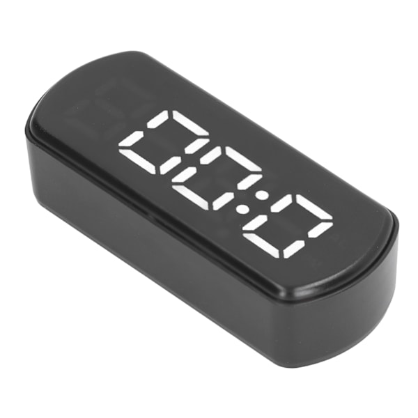 Digital Vækkeure Snooze Temperatur 12 24 Timer Lille Elektronisk Bordur med LED Display til Køkken Kontor Soveværelse Hvid