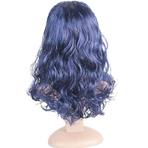 Cosplay Party Descendants 2 Evie Long Curly Wavy Peruk Faux Hair