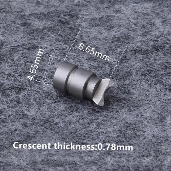 4x Crescent metallfiskerullar Crescent passar Abu Water Drop hjul BMAX SMAX PMAX Revo Silver