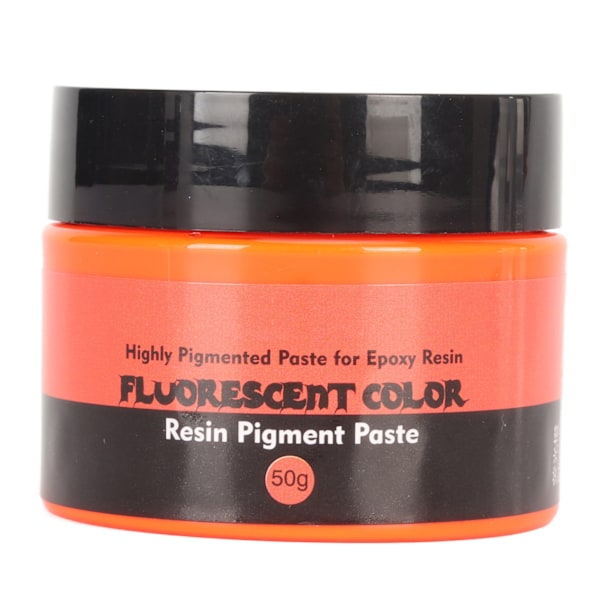 50g Fluorescerende Farge Resin Pigmentpasta Høy Konsentrasjon Høyt Pigmentert Resin Pigmentpasta for DIY Malekunst Fluorescerende Oransje