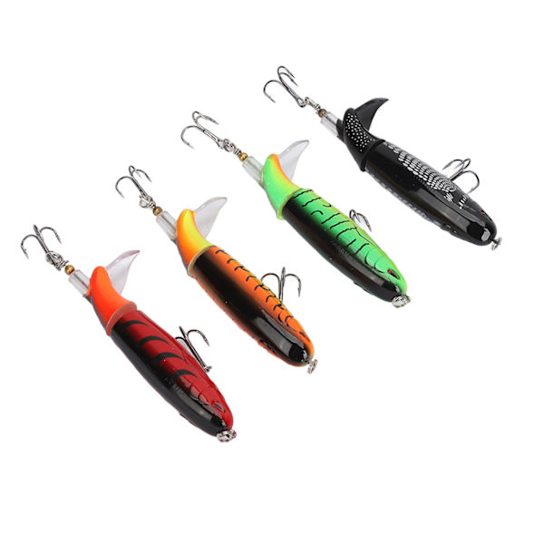 4 st 13g penna flytande lockpropellerstruktur Realistisk lockpropeller Vattenytetraktor för fiske