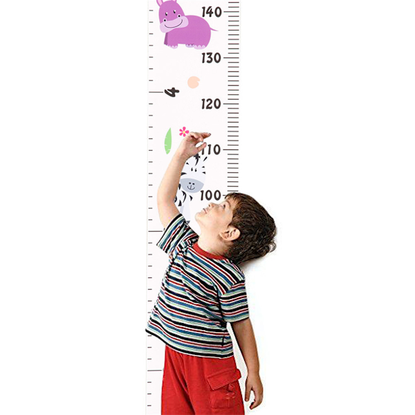 Barnehøyde linjal Treduk Dekorativt vekstdiagram Foto rekvisita