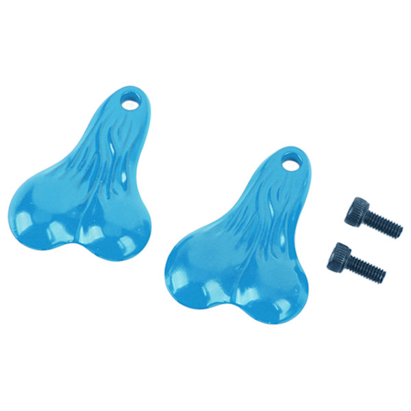 2 stk RC Bumper Ball Bull Nut Sinklegering Hengekuler for Traxxas SCX24 FX24 Lys Blå