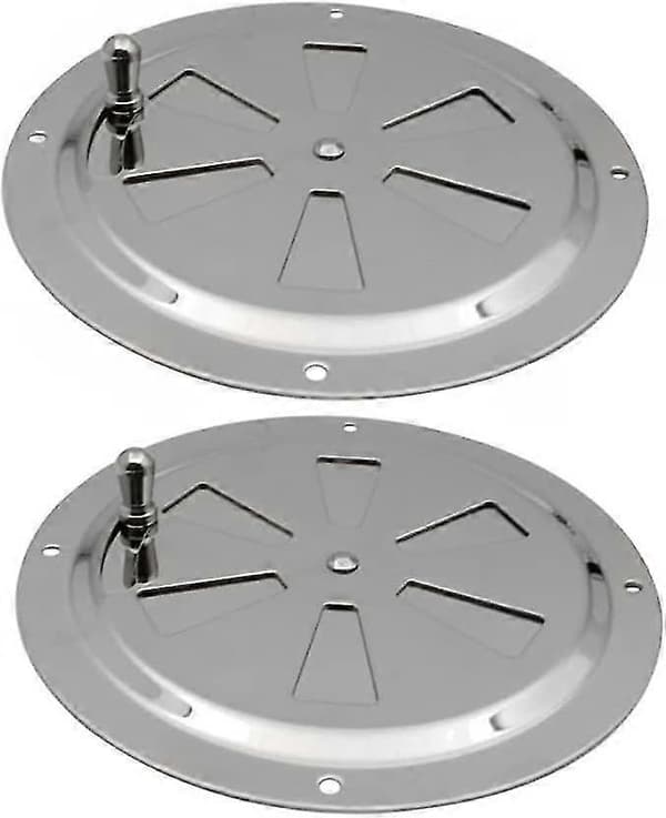 2-delt rundt ventilationsgitter Ventilationshul Justerbart Ventilationsgitter 125 mm rustfrit stål Udsugning