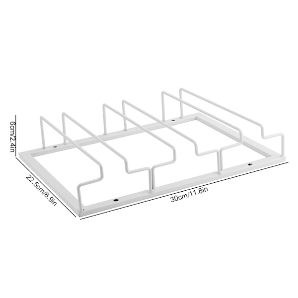 Hängande järn Vinkoppställ Glashållare Display Hylla Organizer Dekoration3 Slot