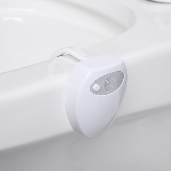 16 färger USB Laddning LED Motion Induktion Badrum Toalett Nattljussensor med UV-ljus