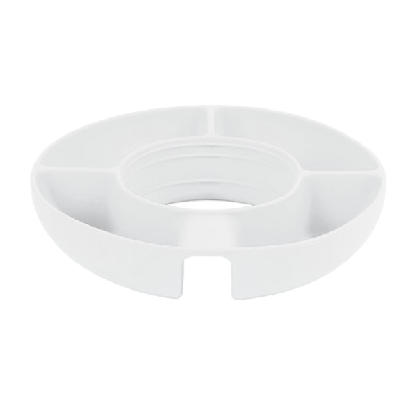 Snackskål Silikon Runda 4 fack Återanvändbar Snackring för 40 Oz Cup Titta på film Spela spel Läsa böcker Vit