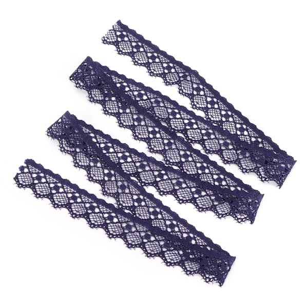 Lila Utsökt Mönster Spetsband Enkel Spetskant DIY Sömnadshantverk 10 Yards 2cm Bredd