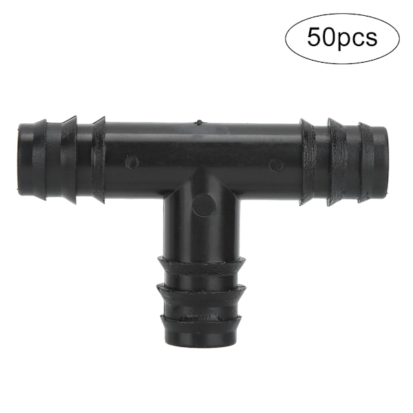 Kääntyvä liitäntäsovitin PP Kastelujärjestelmän tarvikkeet puutarhan kasteluun 16mm50kpl 16mm 3-tie