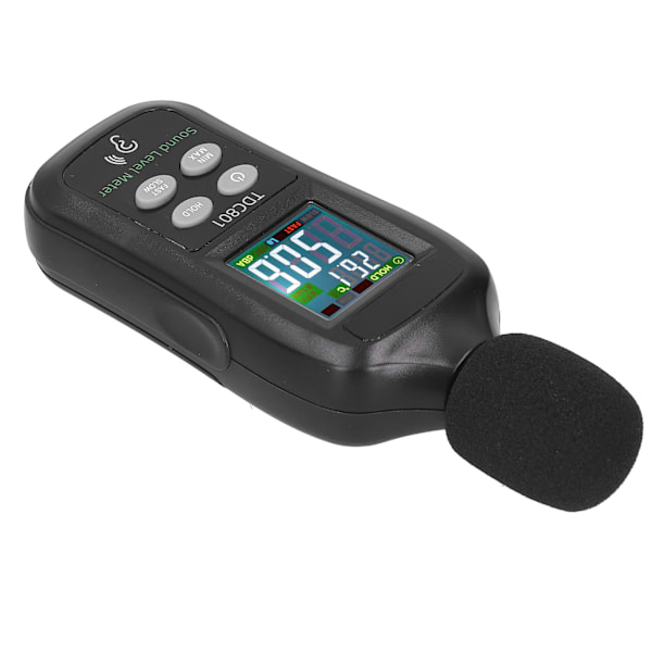 TDC801 Støjniveau Tester LCD-skærm Digital Lydniveau Måler Monitor 35dB-135dB